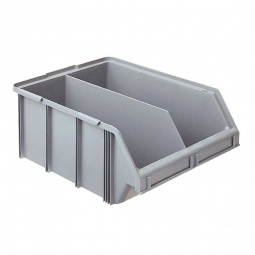 Sichtbox CLASSIC FB 1T mit Trennwand, LxBxH 570/450x437x245 mm, Gewicht 2,5 kg, 48 Liter, grau