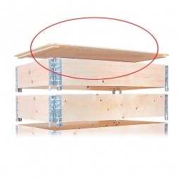 Deckel für Holz-Aufsatzrahmen, 9 mm starkes Schichtholz mit 2 Verstärkungsunterzügen, Preis pro Stück, Mindestbestellmenge 5 Stück