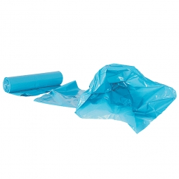 Müllsäcke 70 Liter, Stärke 40 µm, VE=250 Stück, BxH 575x1000 mm, Polyethylen-Kunststoff (LDPE), blau