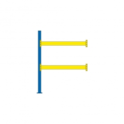 Paletten-Anbauregal mit 2 Paar Tragbalken für 6 Europaletten, Fachlast 2200 kg/Tragbalkenpaar, BxTxH 1885 x 1100 x 2500 mm Paletten-Anbauregal mit 2 Paar Tragbalken für 6 Europaletten, Fachlast 2200 kg/Tragbalkenpaar, BxTxH 1885 x 1100 x 2500 mm