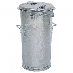 System-Mülleimer 50 Liter, Stahlblech, verzinkt