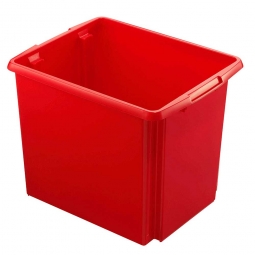 Leichter Drehstapelbehälter, LxBxH 455x360x360 mm, 45 Liter, rot