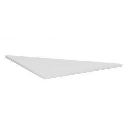 Dreieck-Verkettungsplatte 90° PREMIUM, Lichtgrau/Silber, BxT 800x800 mm