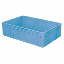 Schwerlastbehälter, geschlossen, PP, LxBxH 600x400x175 mm, 31 Liter, 2 Griffleisten, blau