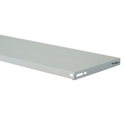 Steckregal-Fachboden, kunststoffbeschichtet, BxT 1000x400 mm, inkl. 4 Regalboden-Träger und 2 Unterzügen