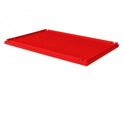 Stülpdeckel für Euro-Stapelbehälter, LxB 600x400 mm, Farbe rot