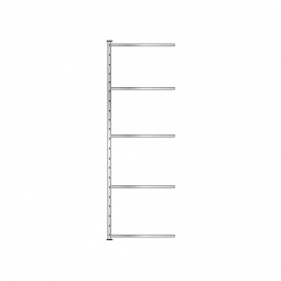 Fachboden-Steck-Anbauregal, glanzverzinkt, BxTxH 1235x415x2500 mm, mit 5 Fachböden Fachboden-Steck-Anbauregal, glanzverzinkt, BxTxH 1235x415x2500 mm, mit 5 Fachböden