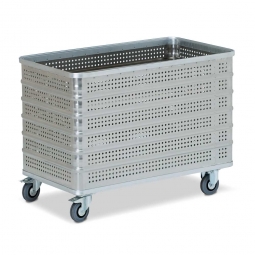 Transportwagen aus Leichtmetall, 430 Liter, LxBxH 1130x630x848 mm, Tragkraft 200 kg