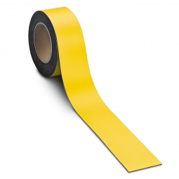 Magnetschilder, 10 m Rolle, Höhe: 30 mm, gelb, Materialstärke: 0,9 mm, für alle magnetischen Untergründe