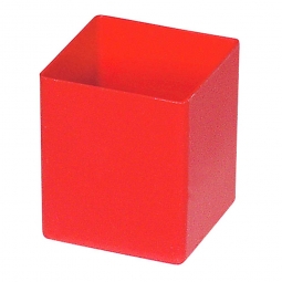 Einsatzkasten für Schubladen, rot, LxBxH  54x54x63 mm, Polystyrol-Kunststoff (PS)