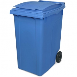 Müllbehälter, 360 Liter, blau, BxTxH 620x860x1090 mm, Polyethylen (PE-HD)