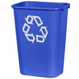 Papierkorb, 39 Liter, blau, BxTxH 385x280x505 mm, Polyethylen-Kunststoff (PE-HD), (VE=12 Stück)