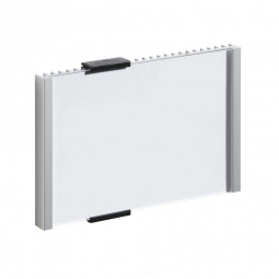 Türschild, BxH 153x110 mm, metallic-silber, Einsteckschild BxH 149x105,5 mm