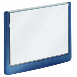Türschild aus ABS-Kunststoff mit aufklappbarem Sichtfenster, BxH 149x105,5 mm, dunkelblau