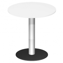 Rundtisch, Tischplatte weiß ØxH 900x1100 mm