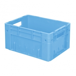 Schwerlastbehälter geschlossen, PP, LxBxH 400x300x210 mm, 17 Liter, 2 Durchfassgriffe, blau