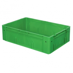 Schwerlastbehälter, geschlossen, PP, LxBxH 600x400x175 mm, 31 Liter, 2 Griffleisten, grün
