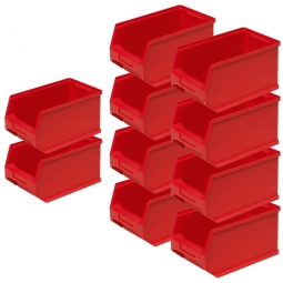 10x Sichtbox PROFI LB4, rot, Inhalt 2,9 Liter