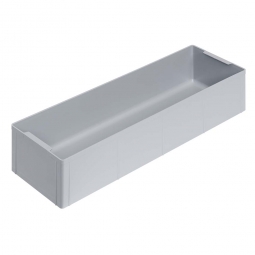 Einsatzkasten für Stapelbehälter 600x400 mm, LxBxH 550x174x110 mm, Farbe grau