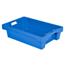 Drehstapelbehälter, LxBxH 600x400x150 mm, 25 Liter, blau