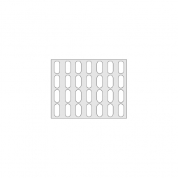 Gitterregalboden aus Kunststoff (Polystyrol), BxT 750x580 mm, bestehend aus 2 Bodensegmenten