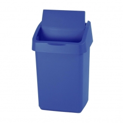 Abfallbehälter mit Schwingdeckel, 25 Liter, blau