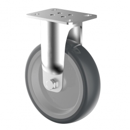 Apparate-Bockrolle, TPE-Lauffläche, Rad-ØxB 75x30 mm, Tragkraft 75 kg