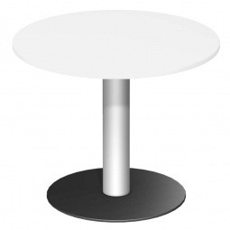 Rundtisch, Tischplatte weiß ØxH 900x720 mm