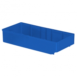 Regalkasten, blau, LxBxH 400x186x83 mm, Polystyrol-Kunststoff (PS), Gewicht 340 g