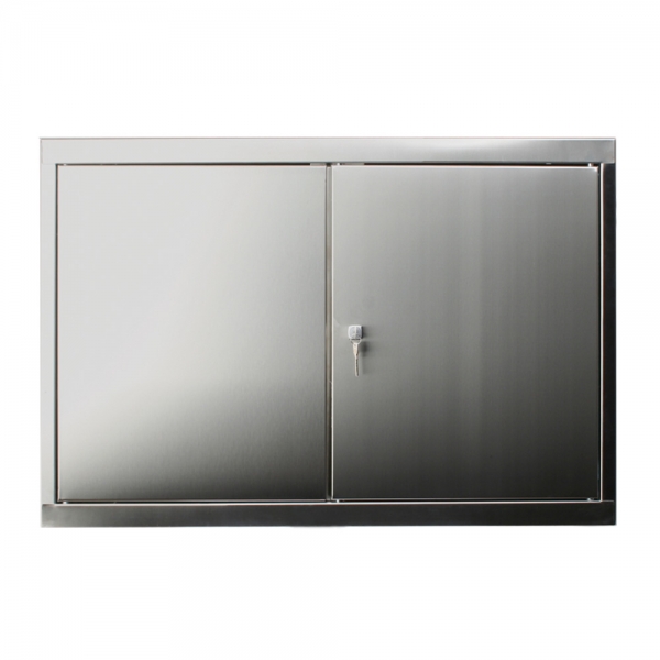 Edelstahl-Hängeschrank, BxTxH 900x320x600 mm, Material V2A-4301, 1 mm