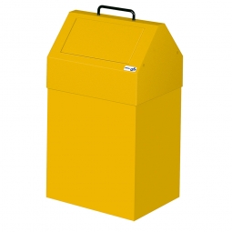 Wertstoffsammler, stationär, Inhalt 45 Liter, BxTxH 330x310x640 mm, gelb