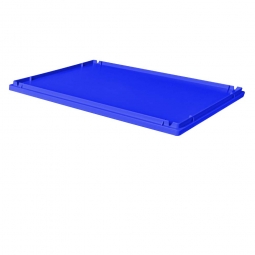 Stülpdeckel für Euro-Stapelbehälter, LxB 600x400 mm, Farbe blau
