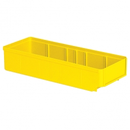 Regalkasten, gelb, LxBxH 400x152x83 mm, Polystyrol-Kunststoff (PS), Gewicht 290 g