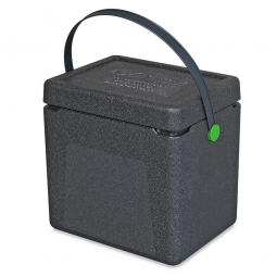 Thermobox / Kühlbox / Transport- und Isolierbox, Inhalt 20 Liter, Clip grün