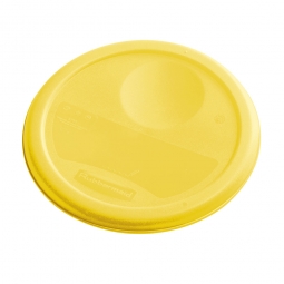 Deckel für runde Lebensmittel-Behälter Inhalt 5,7 und 7,5 Liter, gelb, mit Dichtlippen