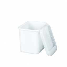 Vorratsbehälter mit Deckel, PP, LxBxH 170x140x150 mm, 2 Liter, weiß