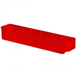 Regalkasten, rot, LxBxH 500x93x83 mm, Polystyrol-Kunststoff (PS), Gewicht 285 g