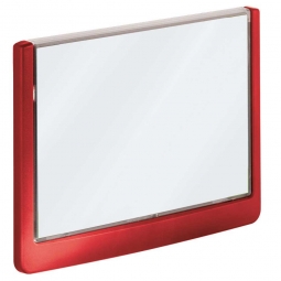Türschild aus ABS-Kunststoff mit aufklappbarem Sichtfenster, BxH 149x105,5 mm, rot