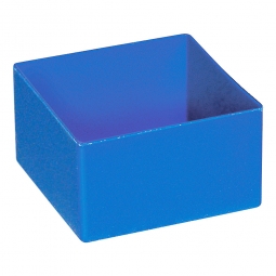 Einsatzkasten für Schubladen, blau, LxBxH 108x108x63 mm, Polystyrol-Kunststoff (PS).