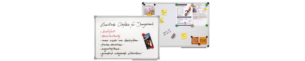 Magnetische Schreib- und Infotafeln | Präsentation | Büroausstattung