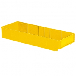 Regalkasten, gelb, LxBxH 500x186x83 mm, Polystyrol-Kunststoff (PS), Gewicht 475 g