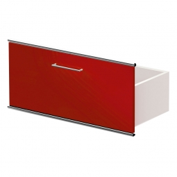 Schublade für Büroprogramm "FUTURE" BxH 750x340 mm, Holz rot