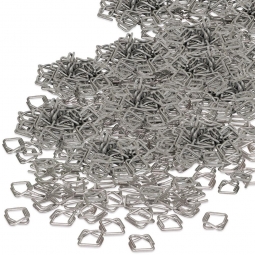 Metall-Verschlussklammen verzinkt, Breite 16 mm, für Polyester-Textil-Umreifungsband