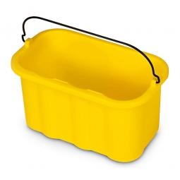 Sanitärcaddie, 9 Liter, gelb, mit Tragegriff, (VE=6 Stück)