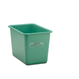Rechteckbehälter aus GFK, Inhalt 200 Liter, grün, LxBxH 880x570x600 mm, Gewicht 8 kg