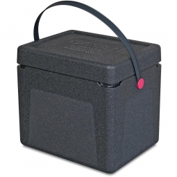 Thermobox / Kühlbox / Transport- und Isolierbox, Inhalt 33 Liter, Clip magenta