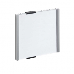 Türschild, BxH 153x155 mm, metallic-silber, Einsteckschild BxH 149x148,5 mm