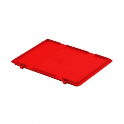 Scharnierdeckel für Euro-Geschirrkasten 400x300 mm in Farbe rot