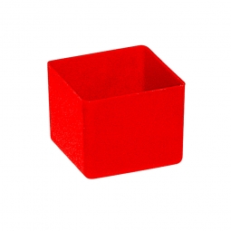 Einsatzkasten für Schubladen, rot, LxBxH 49x49x40 mm, Polystyrol-Kunststoff (PS)