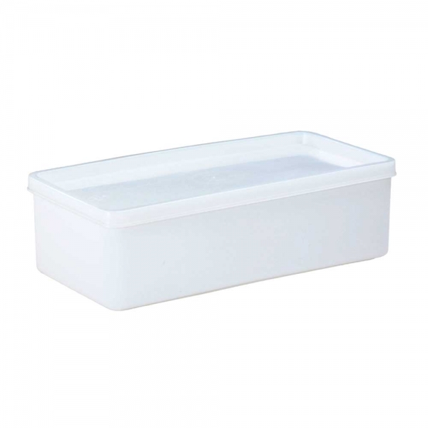 Vorratsbehälter mit dichtschließendem Deckel, 1 Liter, LxBxH 208 x 103